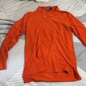 Polo Ralph Lauren Long Sleeve Orange Polo